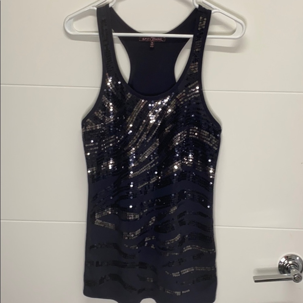 Royal Blue Sequin Tank Top
